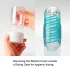Tenga Spinner Tetra - masturbador masculino transparente
