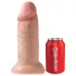 King Cock - dildo realístico 25cm - cor natural