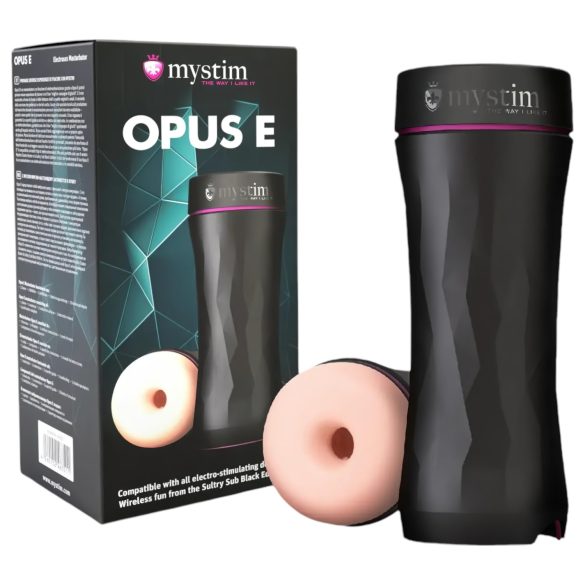 mystim Opus E Donut - masturbador elétrico (natural-preto)