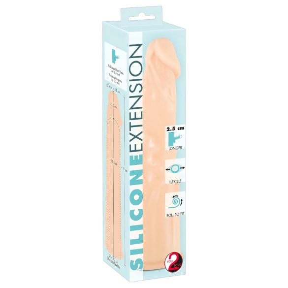 You2Toys - Extensão Peniana em Silicone (natural) - 19cm