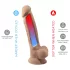 Silexd 7 - dildo com ventosa - 17,5cm - cor natural