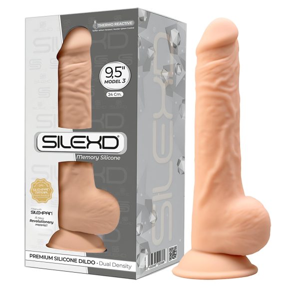 Silexd 9.5 - Dildo 24cm com ventosa (natural)