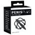 Plug Peniano - Gaiola de Silicone com Cone (Preto)