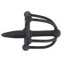 Plug Peniano - Gaiola de Silicone com Cone (Preto)