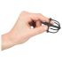 Plug Peniano - Gaiola de Silicone com Cone (Preto)