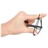 Plug Peniano - Gaiola de Silicone com Cone (Preto)