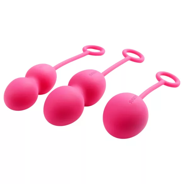 Svakom Nova - kit bolas de pompoarismo 3 peças - silicone vermelho