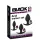 Black Velvets - plug anal silicone kit 3 peças - preto