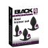 Conjunto de Plugs Anais Black Velvet em Silicone (3 pcs) - Preto