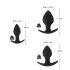 Conjunto de Plugs Anais Black Velvet em Silicone (3 pcs) - Preto