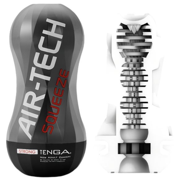 TENGA Air-Tech Squeeze Forte - masturbador com sucção (preto)