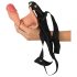 Realistixxx Strap-on - dildo oco para prender (cor natural)