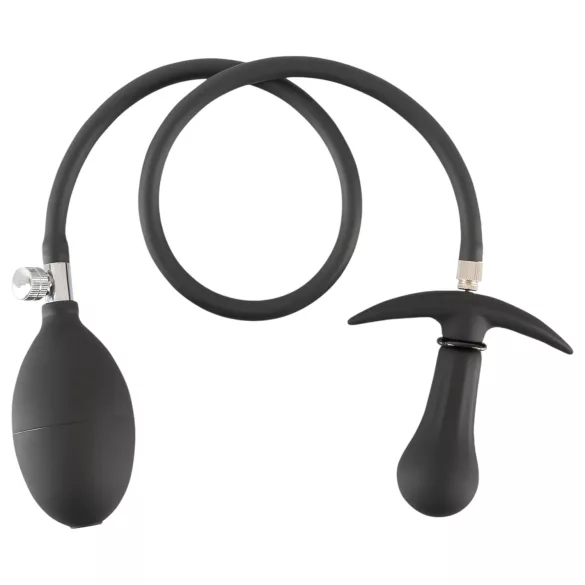 You2Toys - plug anal inflável com bolas - silicone preto