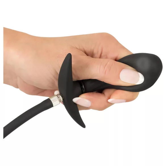 You2Toys - plug anal inflável com bolas - silicone preto