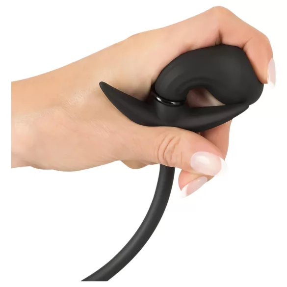 You2Toys - plug anal inflável com bolas - silicone preto