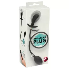 You2Toys - plug anal inflável - silicone preto
