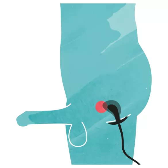 You2Toys - plug anal inflável - silicone preto