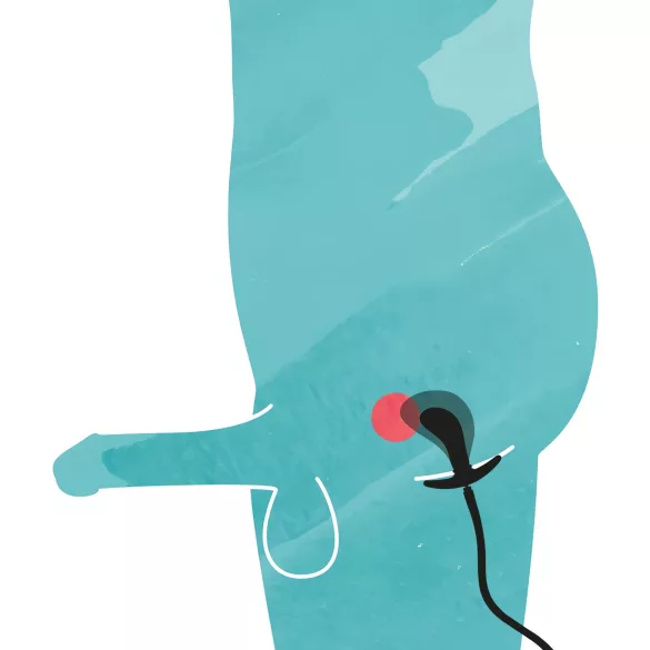 You2Toys - plug anal inflável - silicone preto