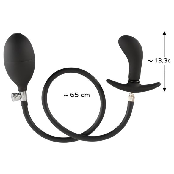 You2Toys - plug anal inflável - silicone preto
