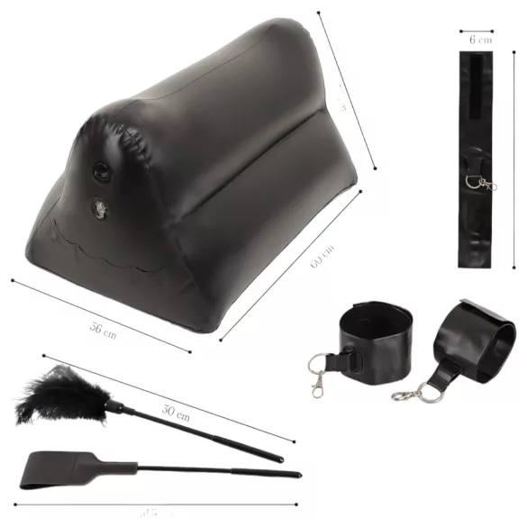 You2Toys - almofada inflável para sexo - kit - preto