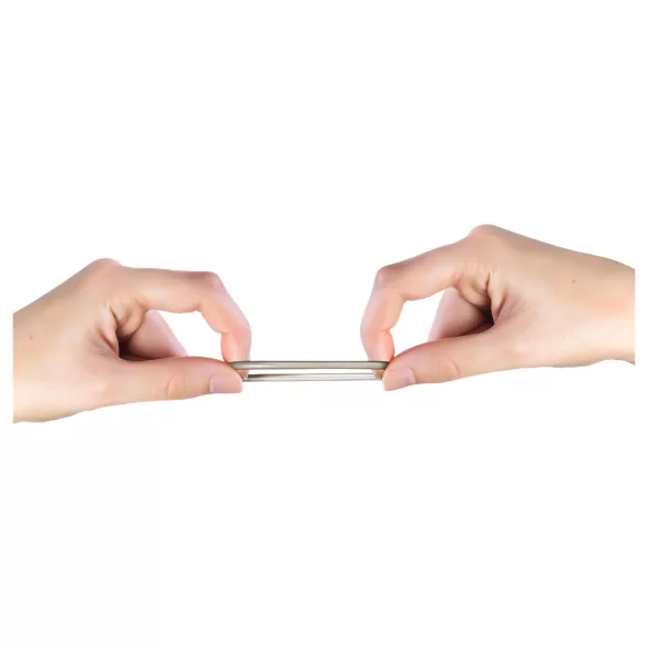 You2Toys - anel peniano silicone metálico - kit 3 peças