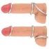 You2Toys - anel peniano silicone metálico - kit 3 peças