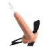 Fetiche Strap-On 7,5 - Dildo Ajustável com Ejeção (Natural)