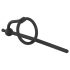 Plug Peniano - Dilatador de Silicone para Uretra e Anel Peniano (0,6mm) - Preto