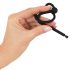 Plug Peniano - Dilatador de Silicone para Uretra e Anel Peniano (0,6mm) - Preto
