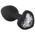 Plug Anal Jeweled You2Toys - Preto com Pedra Branca