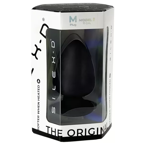Silexd M - plug anal flexível - 11cm - preto