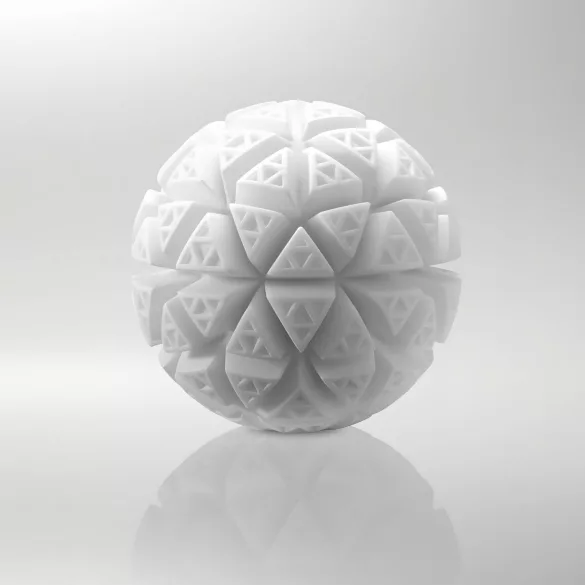 TENGA GEO - masturbador masculino texturizado - silicone branco (Glacier)