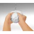 TENGA GEO - masturbador masculino texturizado - silicone branco (Glacier)