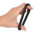 Veludo Negro - anel peniano de silicone (preto) - 5cm