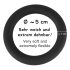 Veludo Negro - anel peniano de silicone (preto) - 5cm