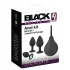 Black Velvets - plug anal kit 4 peças - silicone preto