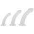 Conjunto Dildo Anal Transparente 3 Peças