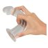 Conjunto Dildo Anal Transparente 3 Peças