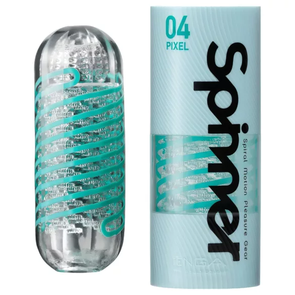 TENGA Spinner Pixel - masturbador (transparente)