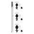 Conjunto You2Toys - Plugs Anáis com Coleira (prata)