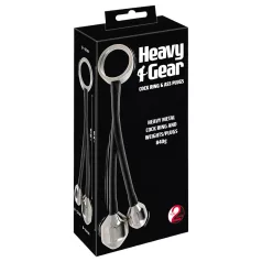 You2Toys - anel peniano com peso anal - silicone preto