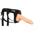 Assistente de Ereção - Dildo Oco com Cinta (Cor Natural)