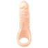 Realistixxx - dildo realístico duplo com anel peniano - cor natural