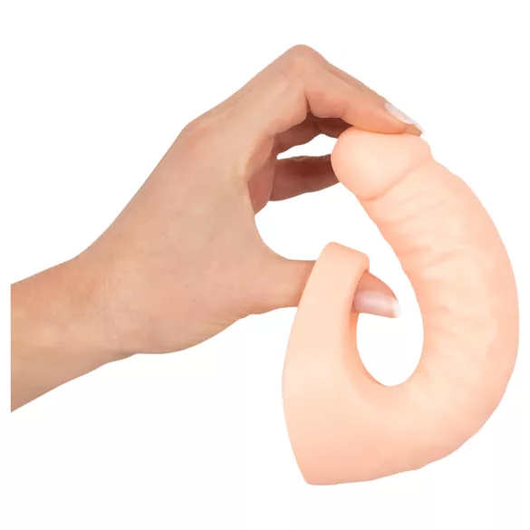 Realistixxx - dildo realístico duplo com anel peniano - cor natural