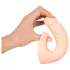 Realistixxx - dildo realístico duplo com anel peniano - cor natural