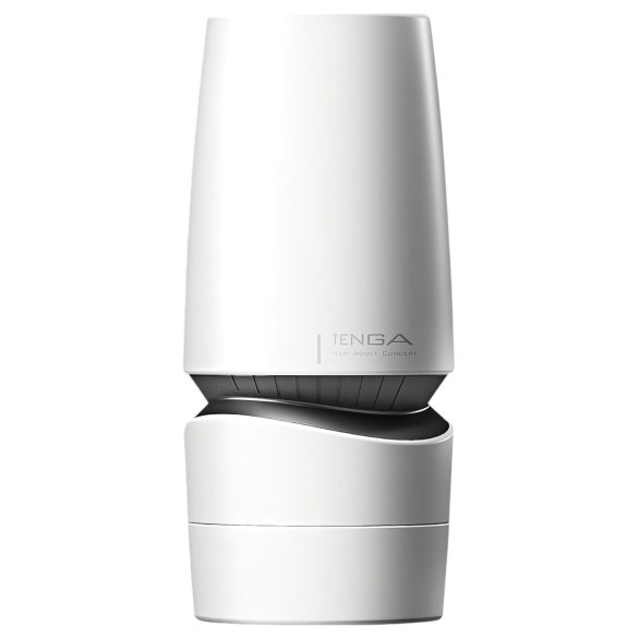 TENGA Aero - Massageador Oral Super Sucção (Branco-Prata)