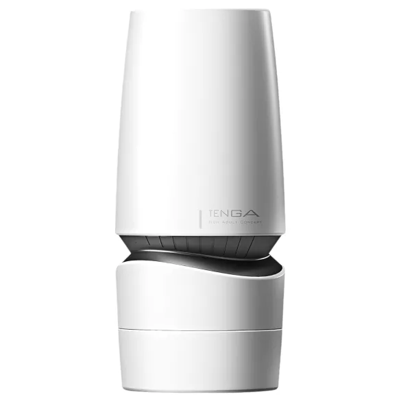 TENGA Aero - masturbador boca sucção forte - silicone branco-prata