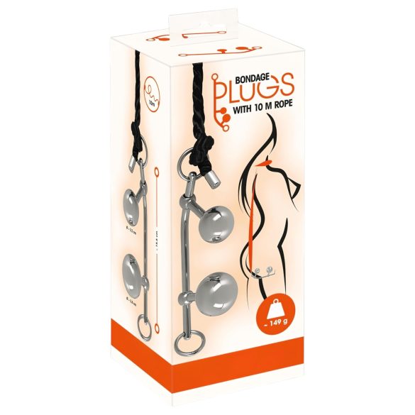 Plug Anal You2Toys Bondage (149g) + Corda BDSM (10m)