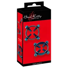 Bad Kitty - piercing de mamilo parafuso - azul