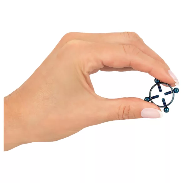 Bad Kitty - piercing de mamilo parafuso - azul